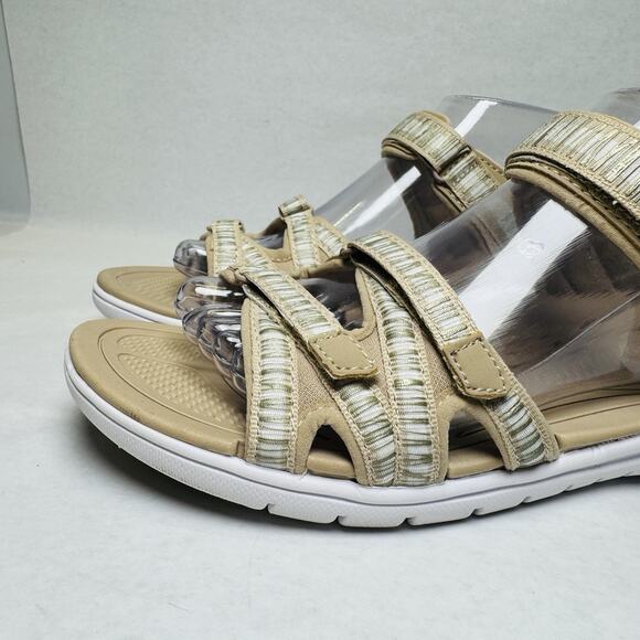 Ryka Savannah Sandals Women's Sz 9.5 M Taupe Gray Adjustable Straps Lightweight - Picture 3 of 10